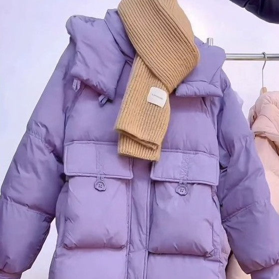 Chaqueta acolchada de algodón para mujer, estilo coreano de invierno