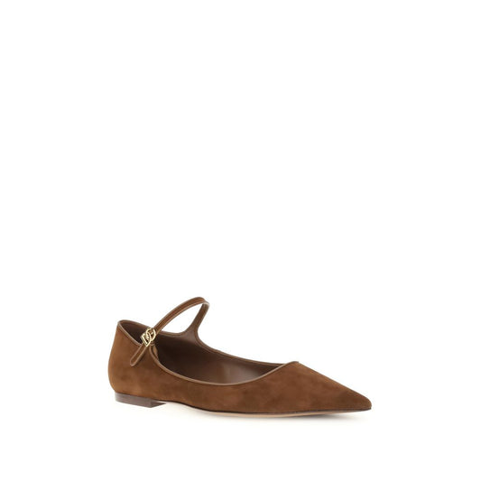Suede and nappa leather Ballerinas