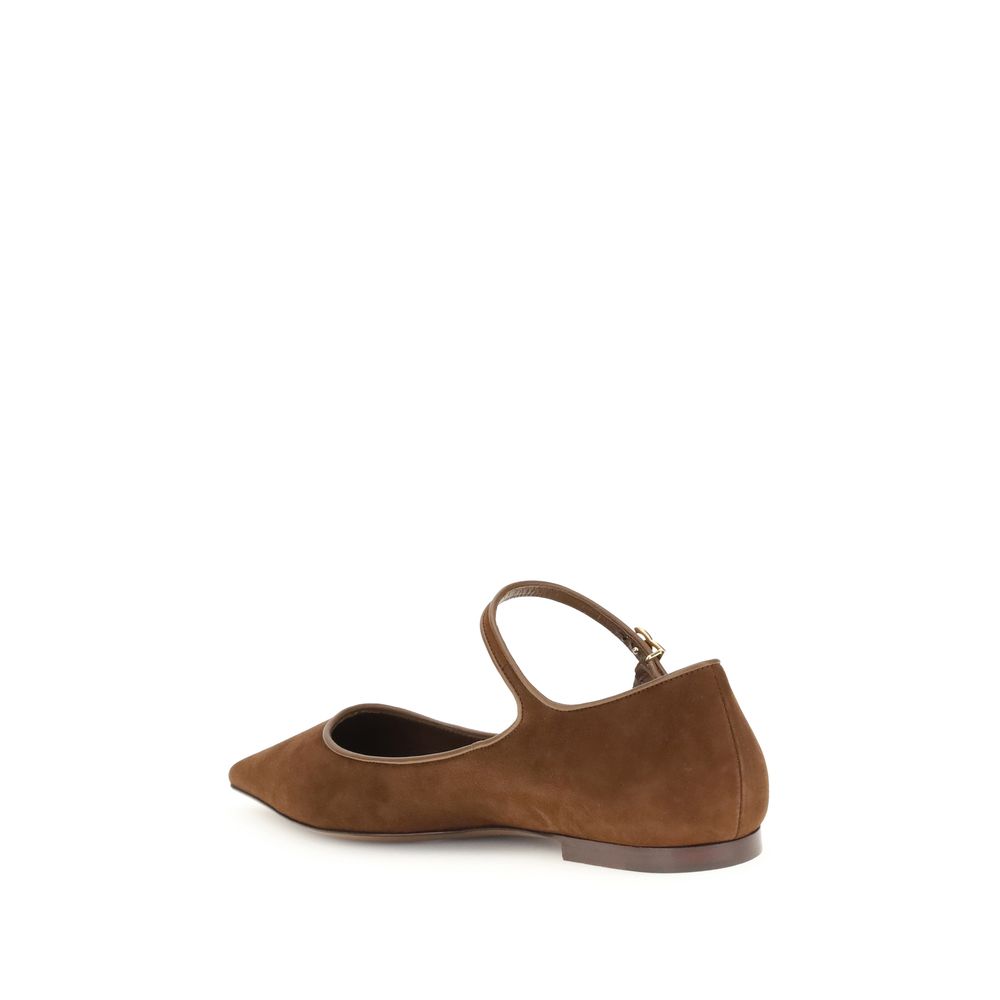 Suede and nappa leather Ballerinas