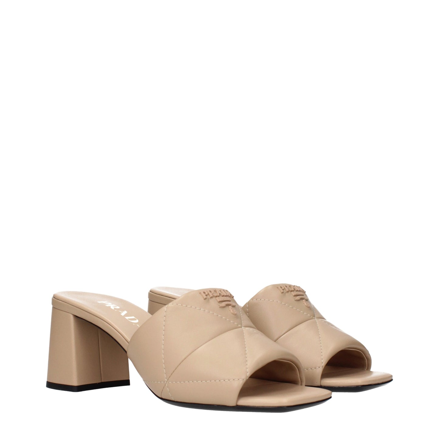 Sandalias de piel beige