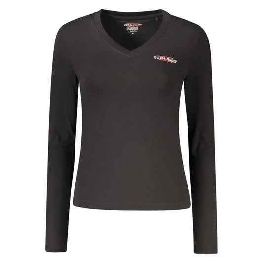 تيشيرت نسائي أسود من القطن