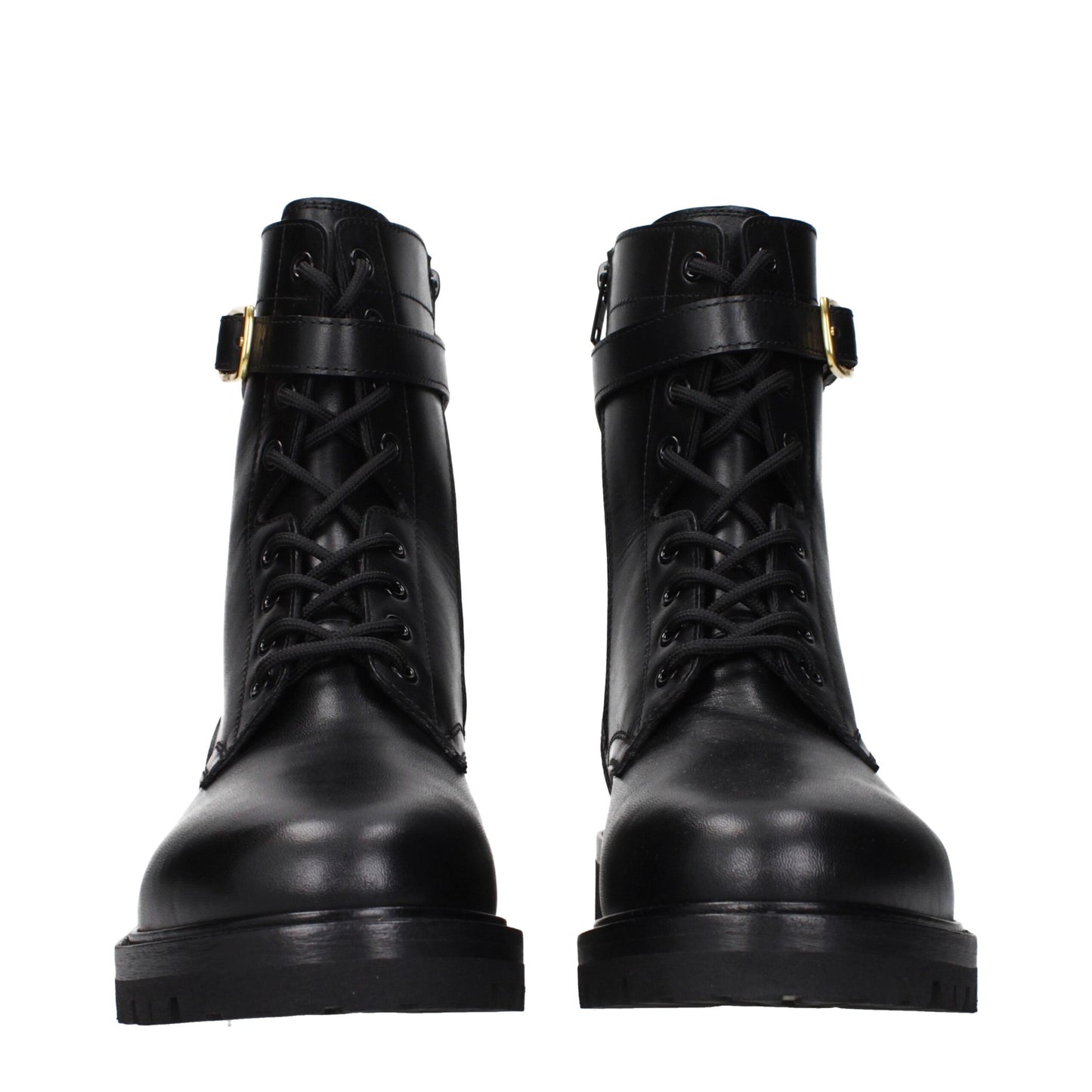 Black Leather Ankle Boots