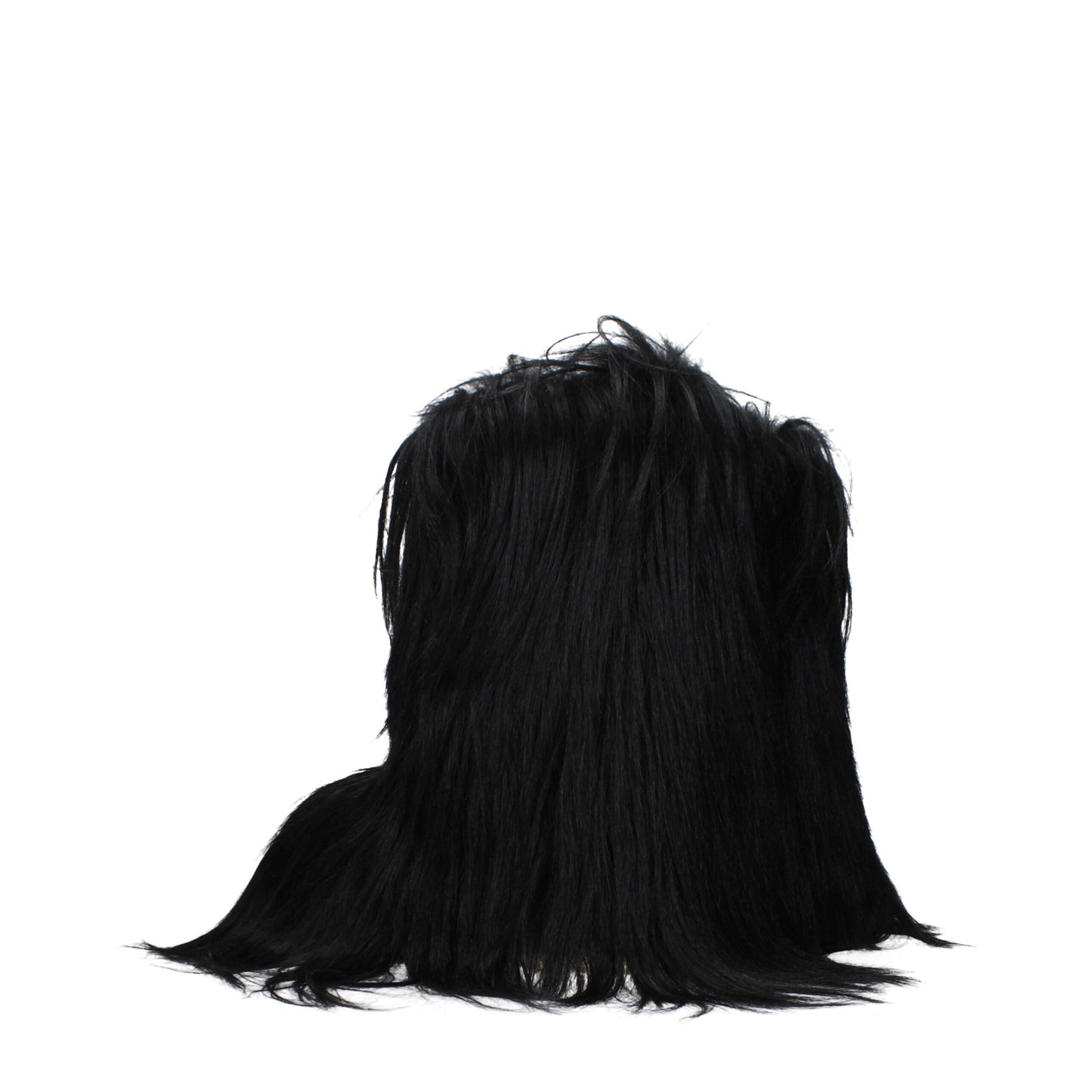 Black Fur Ankle Boots