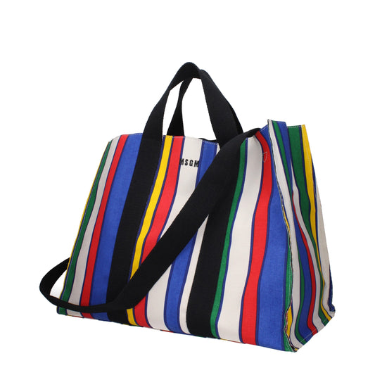 Multicolor Fabric Shoulder Bags