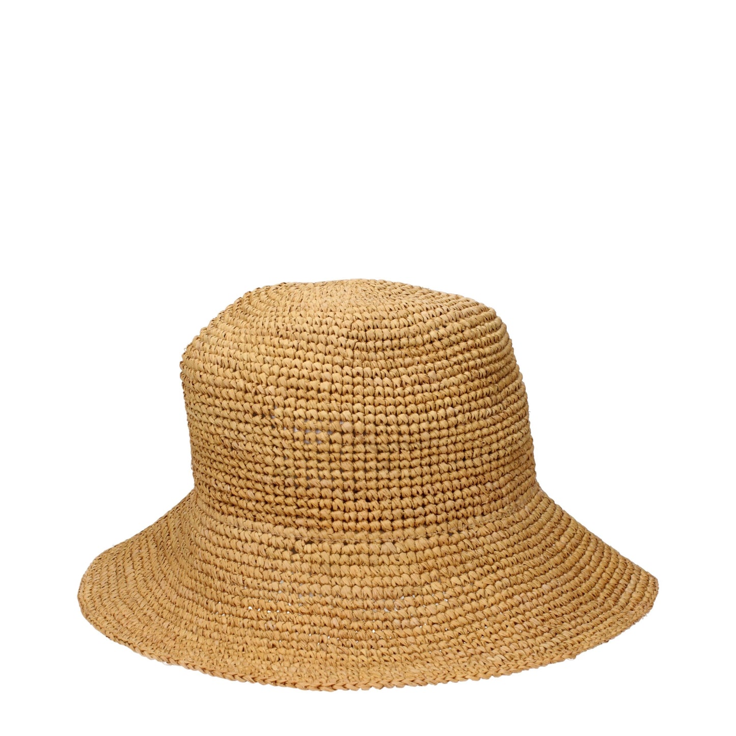 Beige Raffia Bucket Hats