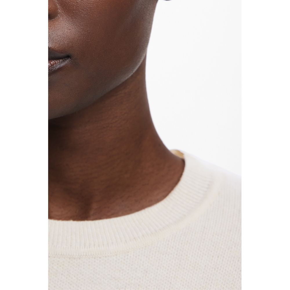 Suéter de lana beige para mujer