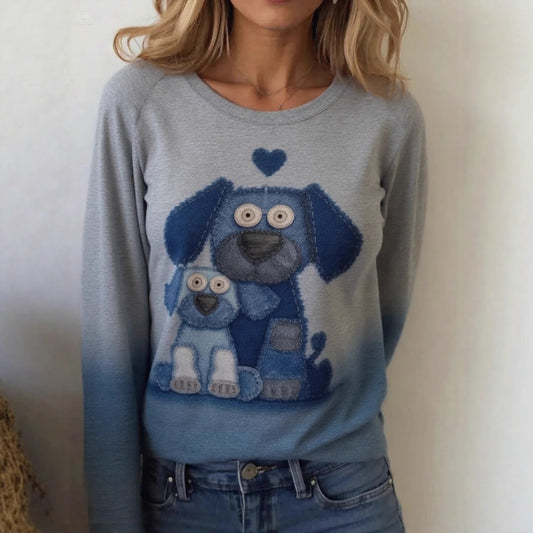 Women's Daily Casual Christmas Digital Printing Sweater