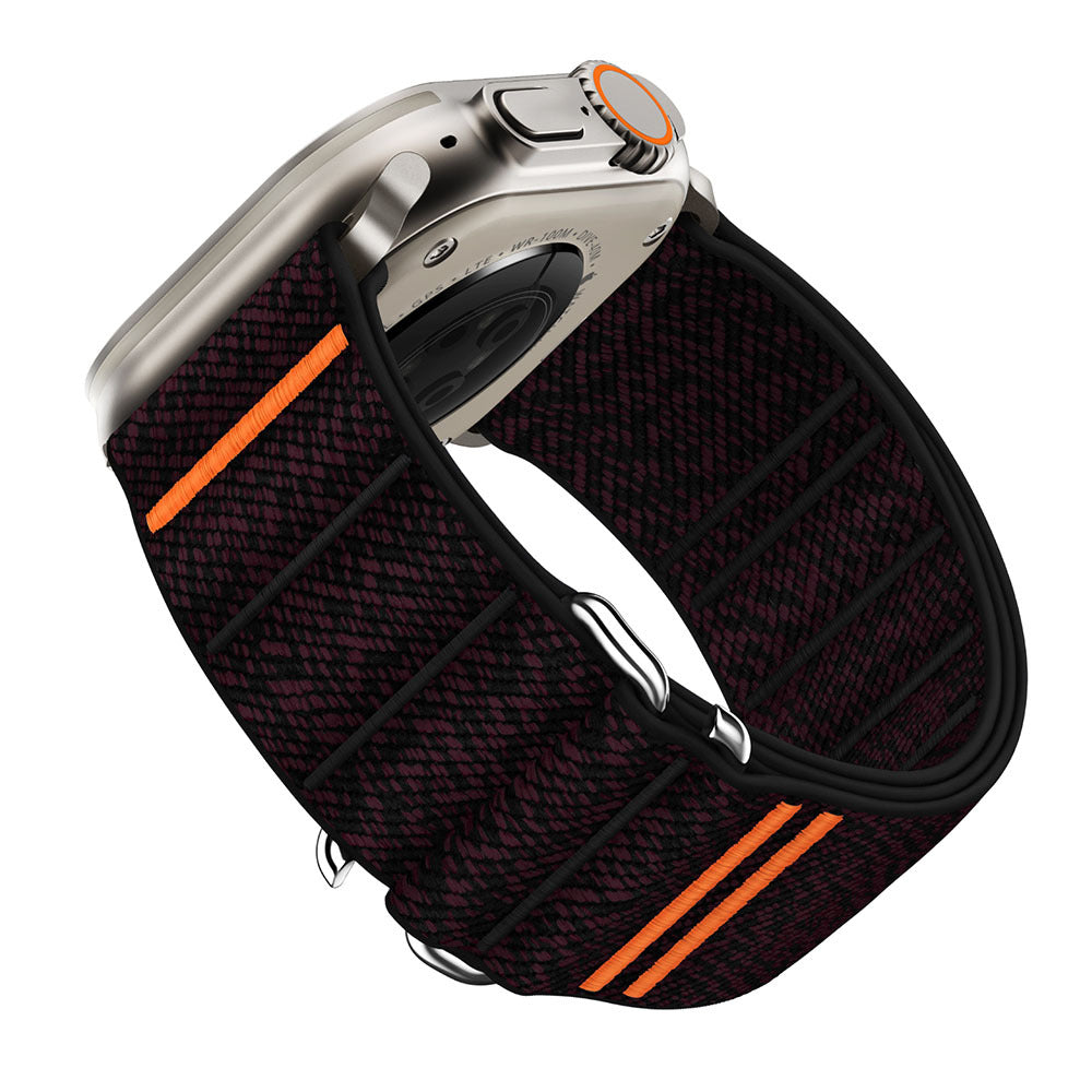Elastic Nylon Watchband Stainless Steel Buckle