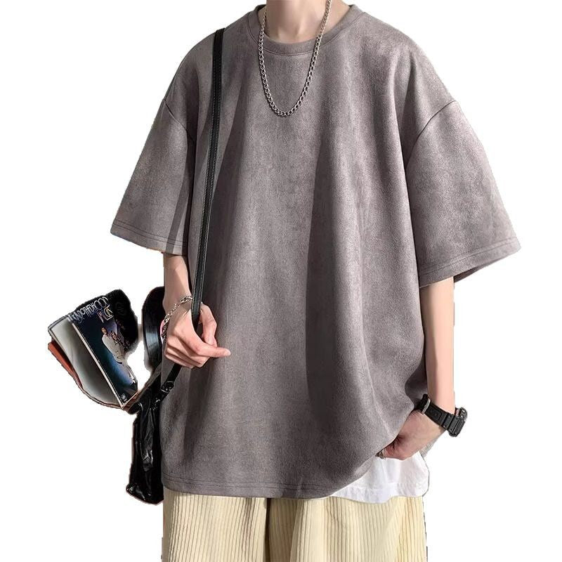 Mens Loose-fitting American-style TopT-shirt