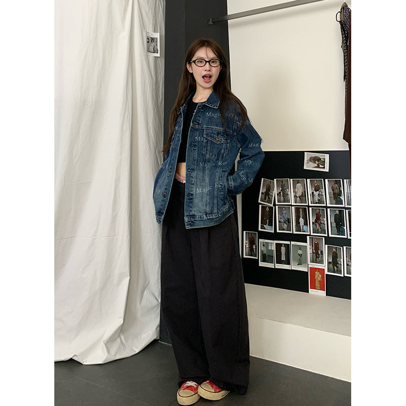 Retro Heavy Industry Cow Coat Women's Jacket